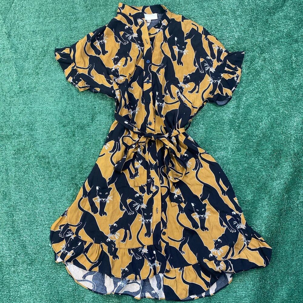 Anthropologie Corey lynn calter Black Panther Dress